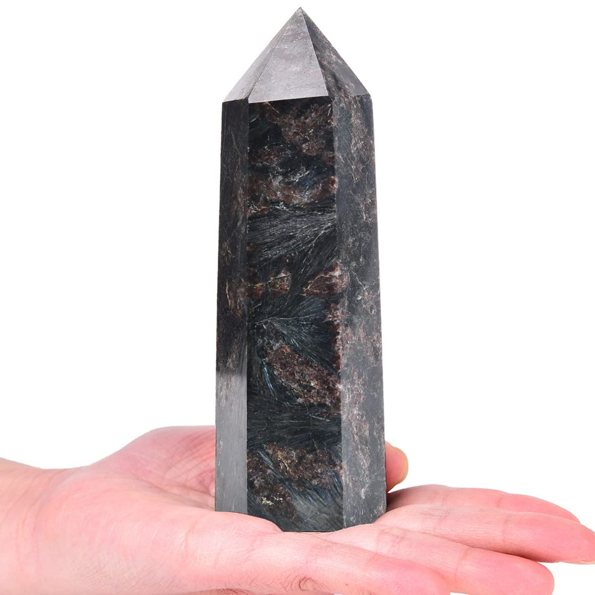 Amazon.com: MOGEMT Large Astrophyllite Quartz Healing Crystal